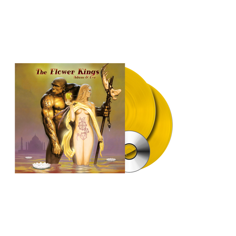 The Flower Kings - Adam & Eve (Re-issue 2023) (Ltd. Gatefold transp. sun yellow 2LP+CD & LP-Booklet) InsideOut Music Germany 0IO02525