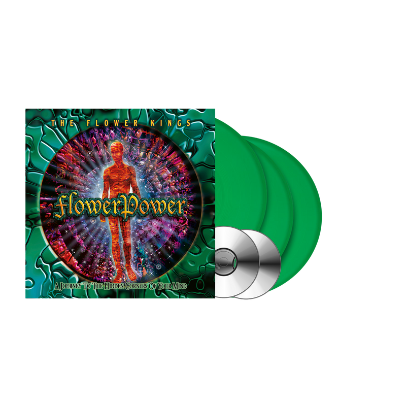 The Flower Kings - Flower Power (Re-issue 2022) (Gatefold transp. green 3LP+2CD & LP-Booklet) InsideOut Music Germany 0IO02423