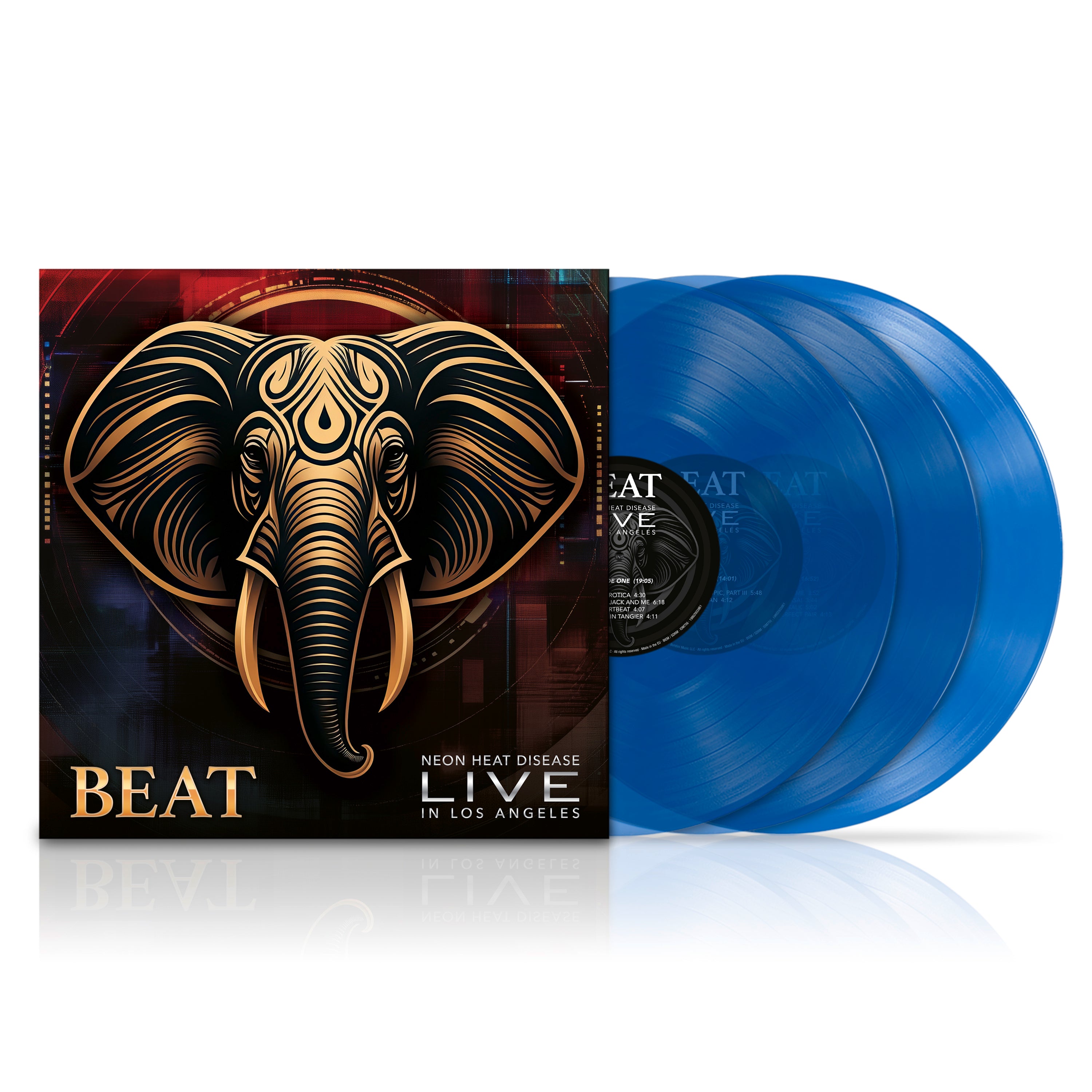 欧3discs LP BEAT Neon ストア Heat Disease - Live In Los Angeles